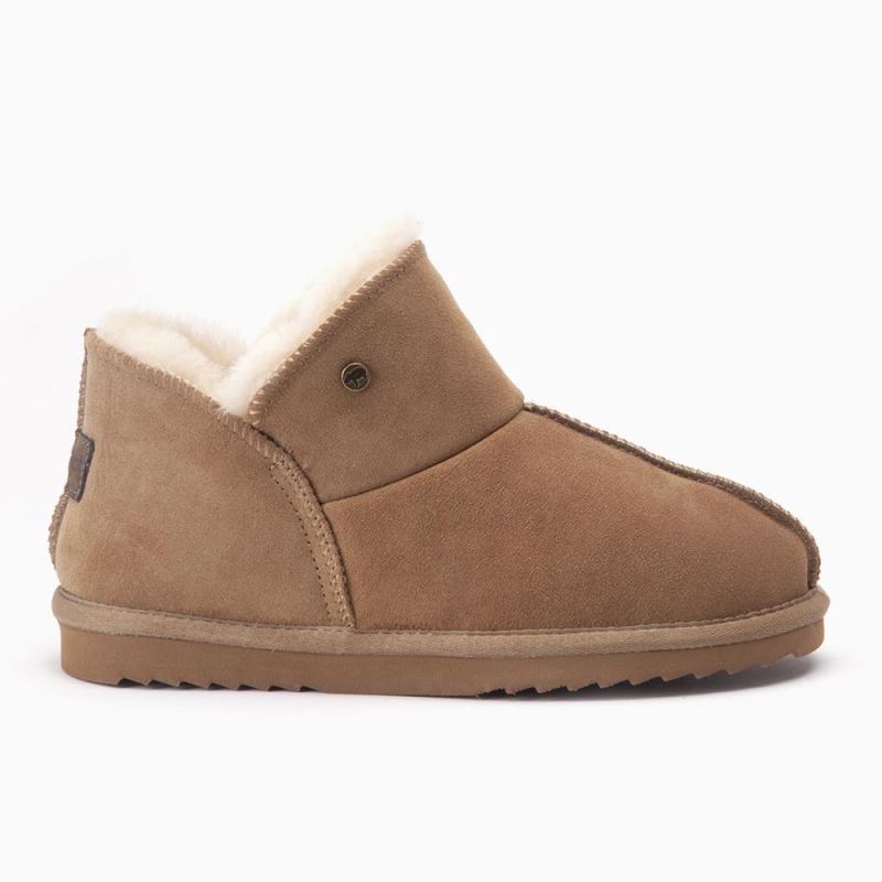 Warmbat Willow femme suède camel