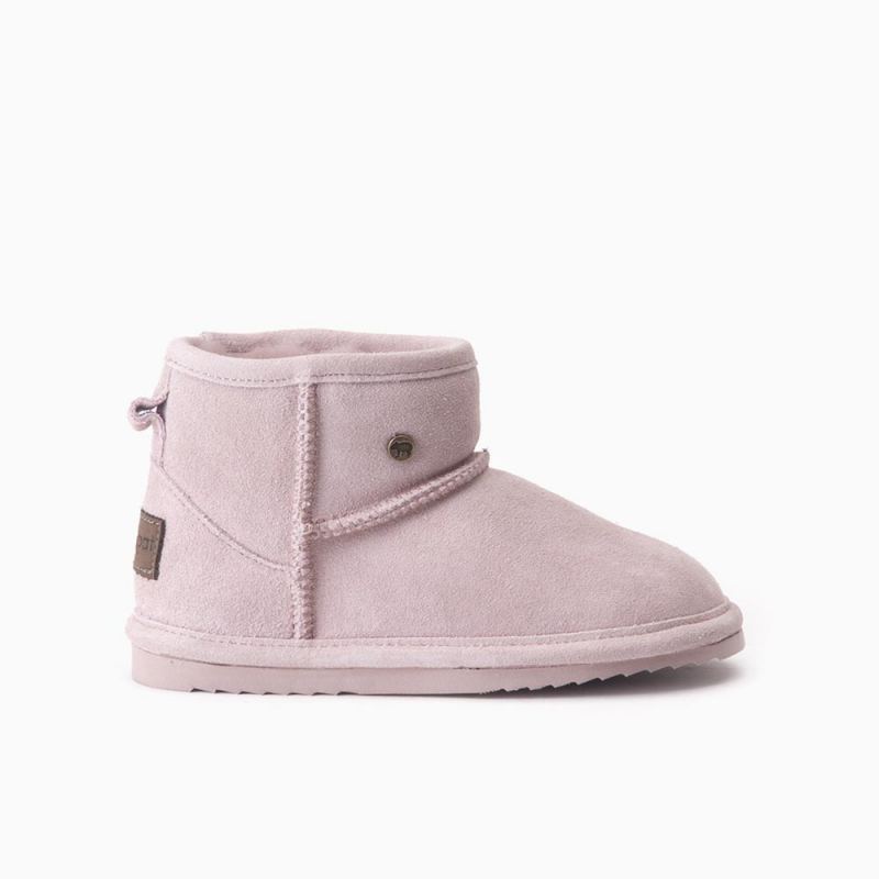 Warmbat Wallaby enfant suède boot Mauve