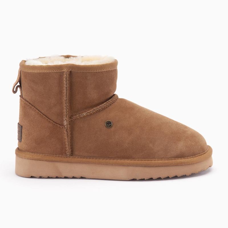 Warmbat Wallaby hommes suède Boot Cognac