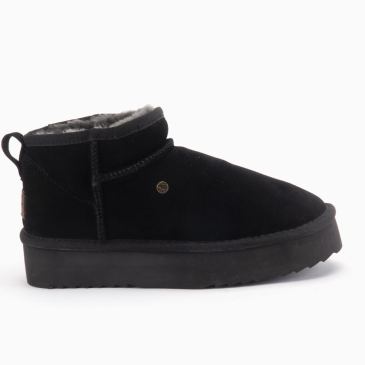 Warmbat Durack femme suède Boot Plateau Black 