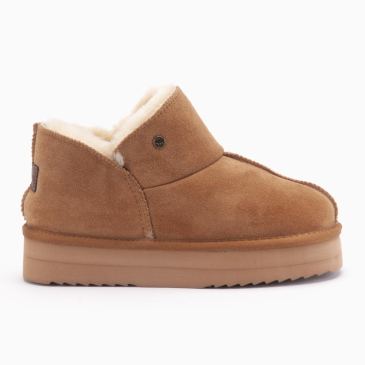 Warmbat Willow femme suède plateau cognac 