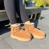 Warmbat Wallaby femmes suède boot Plateau Tape Cognac 