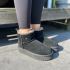 Warmbat Wallaby femmes suède boot plateau tape Black 